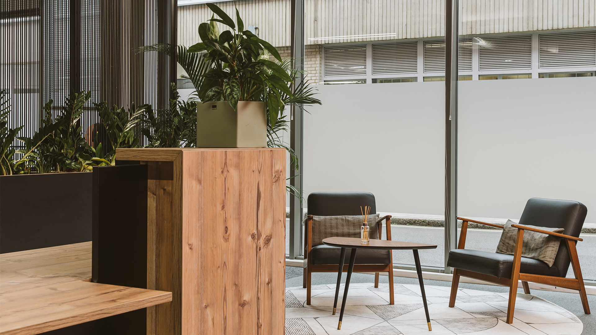 Office Reception with Premium Furniture