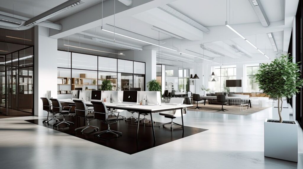 modern open space office